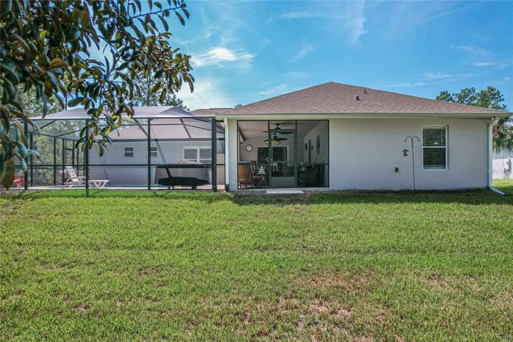 Rear of home