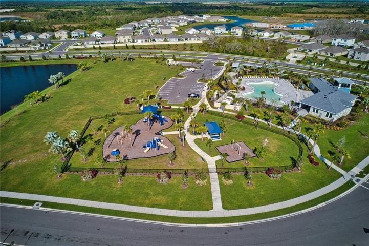 Community area with park