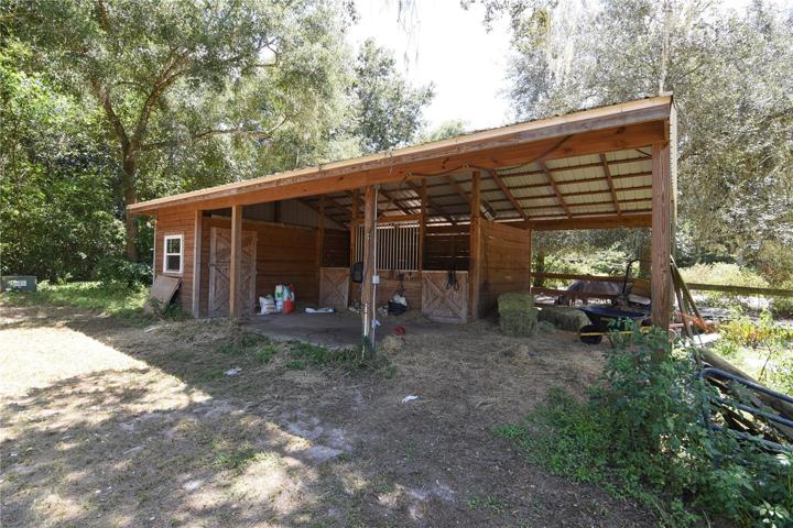 Two Stall Horse Barn with Tack Room