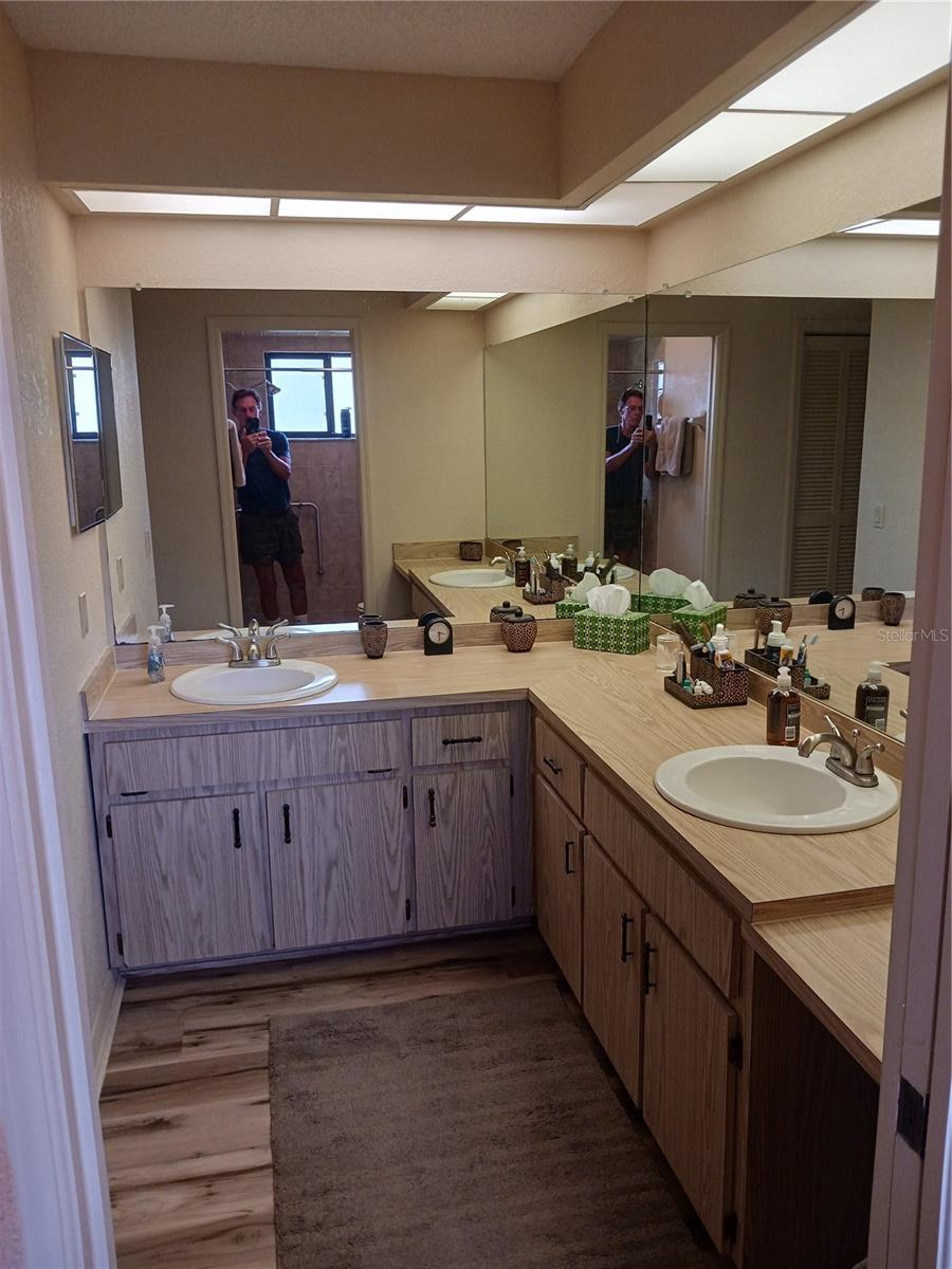 Master bath vanities