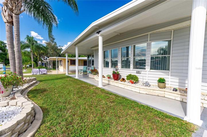 Wonderful front covered patio on this home.