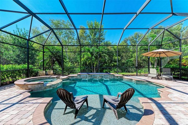 Private pool, spa, summer kitchen and pool bath