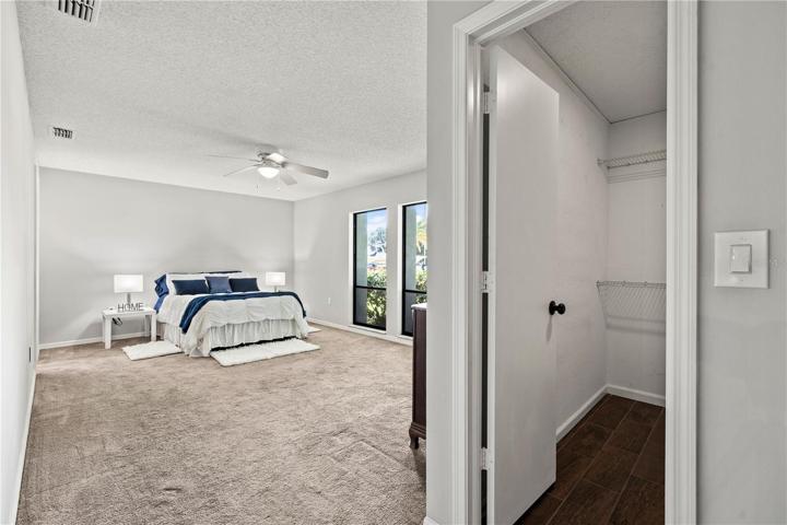 Large Primary with a good-sized Walk-in closet