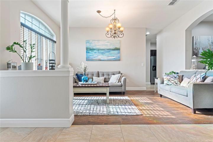 Front Living room with loads of natural Florida light