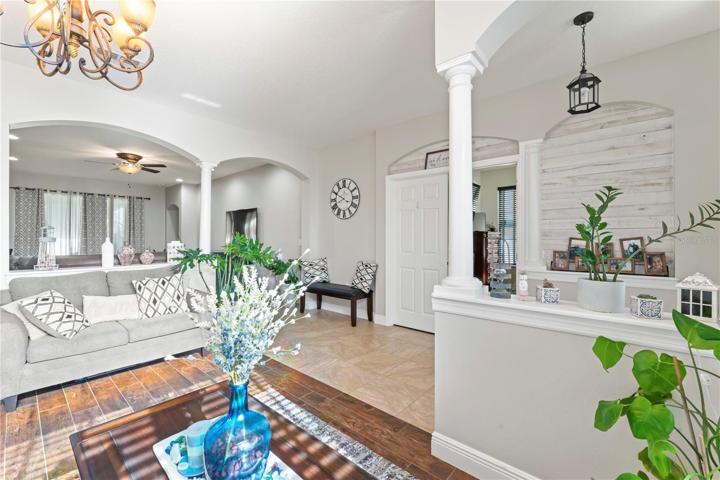 Front Living room with loads of natural Florida light