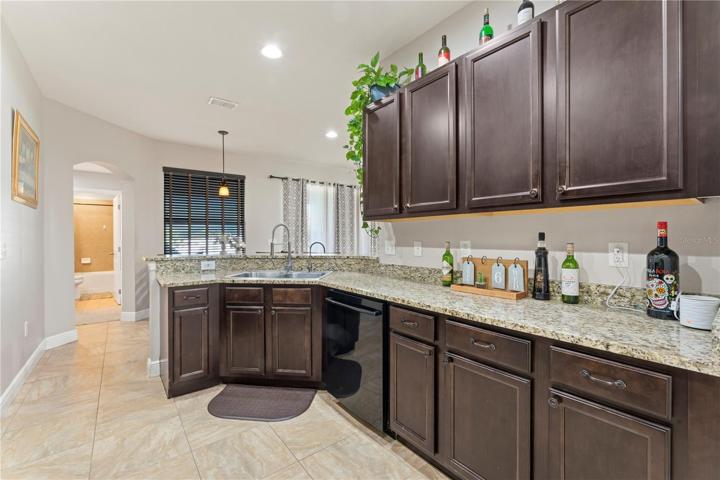 Large Spacious Kitchen with oversized wood cabinets
