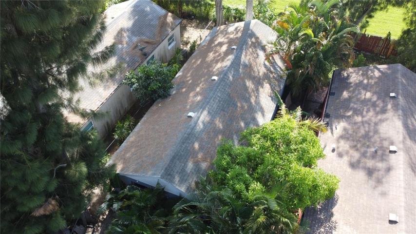 aerial shot roof