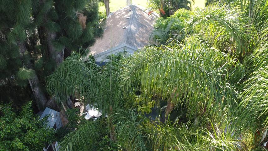 aerial shot front angle