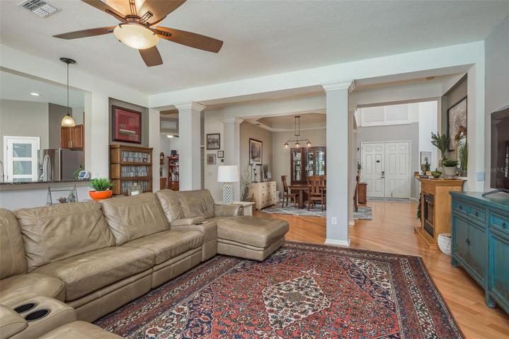 Open Family Room To Dining Room