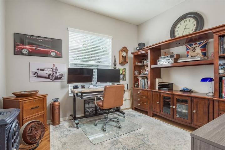 Downstairs Office/Den/Flex Room With Double Doors