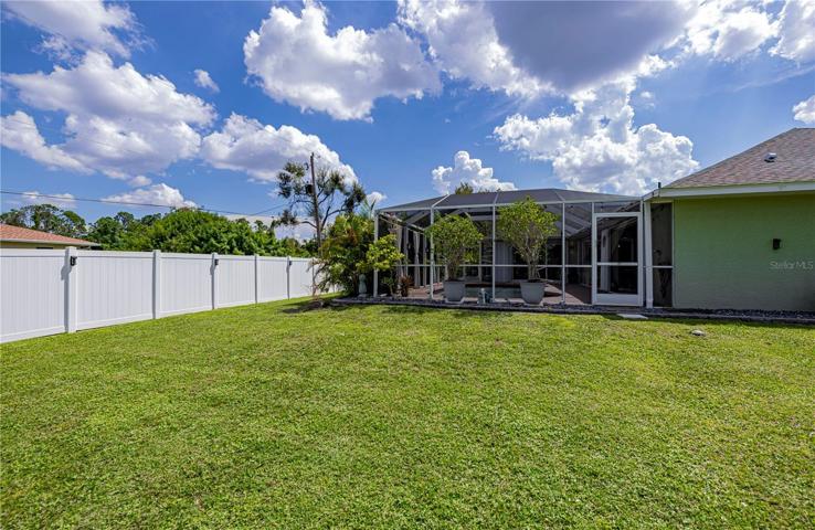 beautifully fenced for privacy