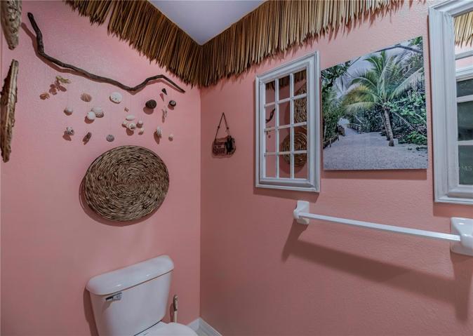 1/2 bath pool area