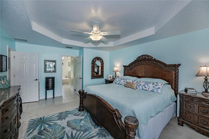 coffered ceiling in master