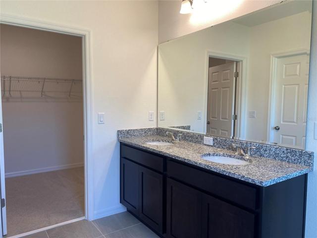 Master Bathroom Dual Vanity and Closet