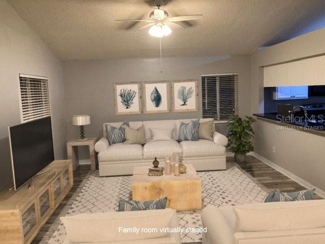 Family RoomVirtually staged