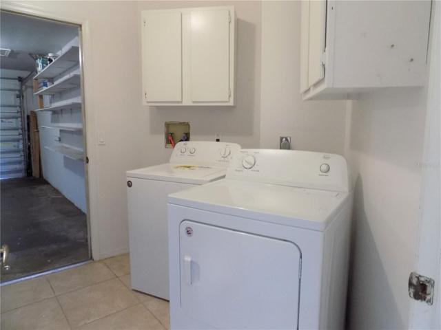 Laundry off garage