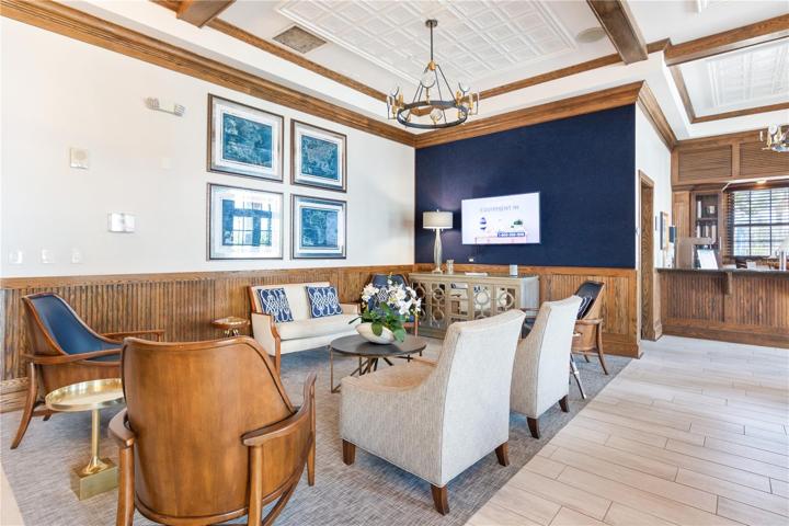 Partial View of Clubhouse & Complimentary Coffee Station