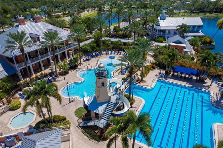 View of Resort Style Pools & Clubhouse