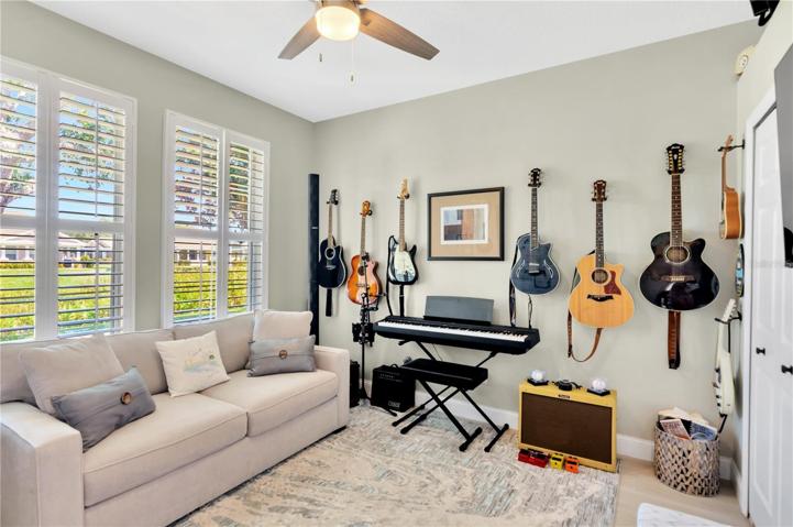 3rd Bedroom - currently used as Music Room