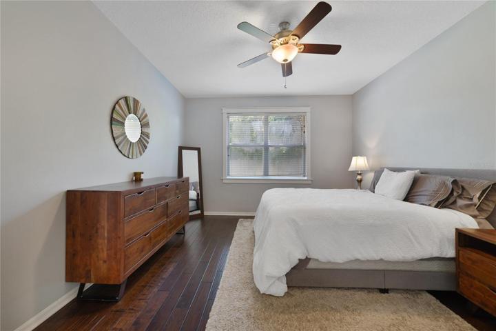 Ideal SPLIT BEDROOMS deliver a must see PRIMARY SUITE with a modern color palette, large window for nice natural light, DUAL WALK-IN CLOSETS and a private en-suite bath!