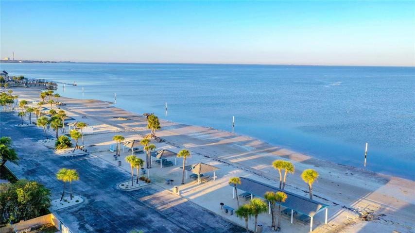 beach aerial view