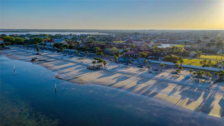 beach aerial view