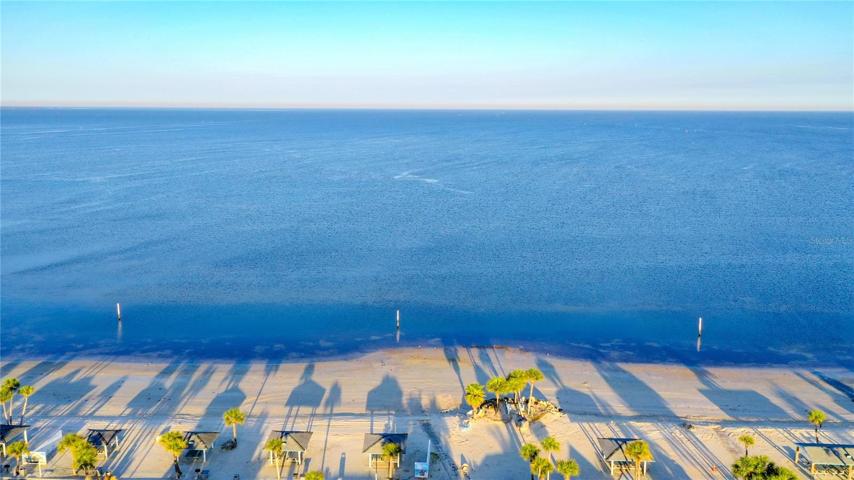 beach aerial view