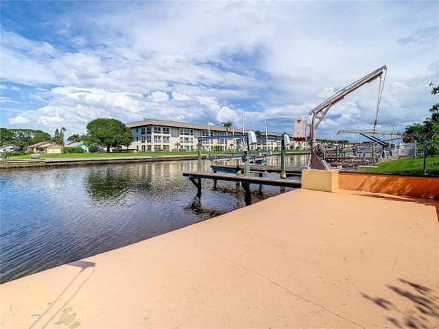 lower level patio and davits