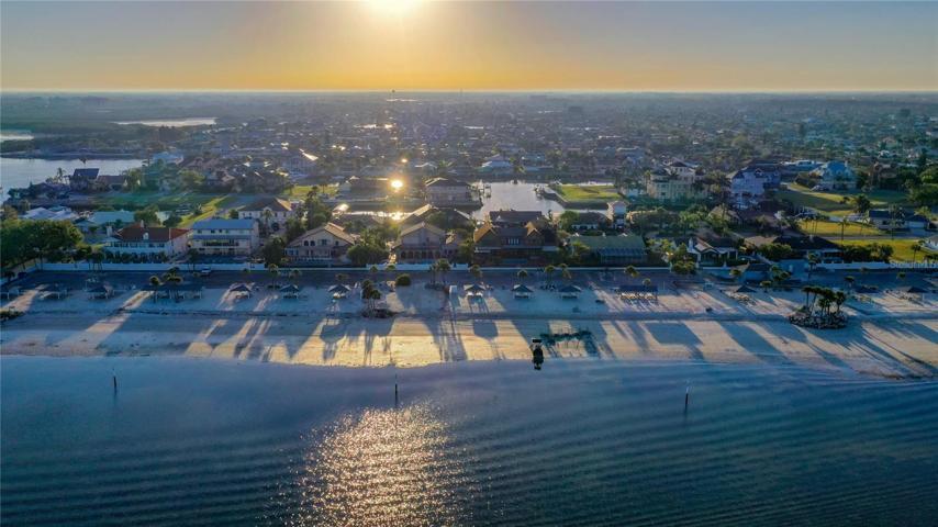 beach aerial view