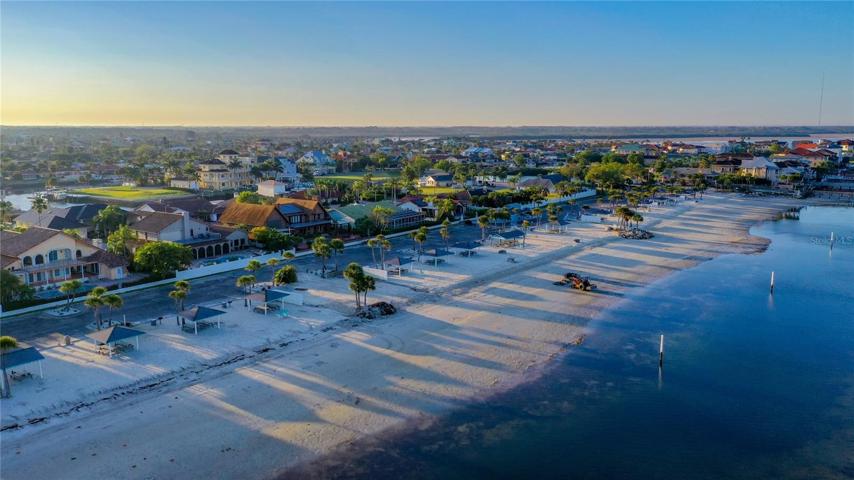 beach aerial view