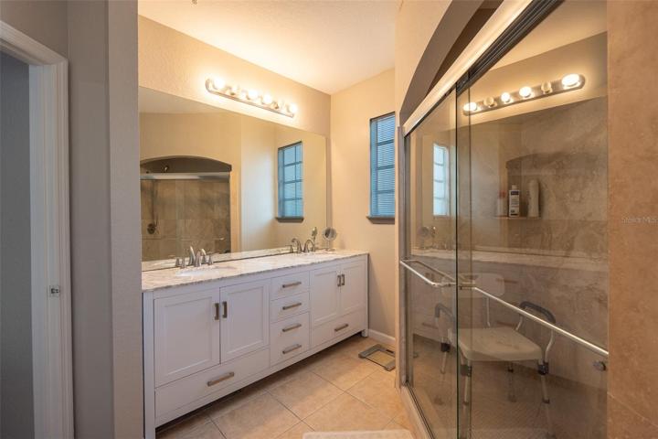 Remodeled walk in shower in the Owners bath!