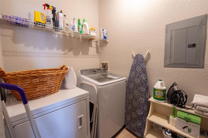 Inside laundry room