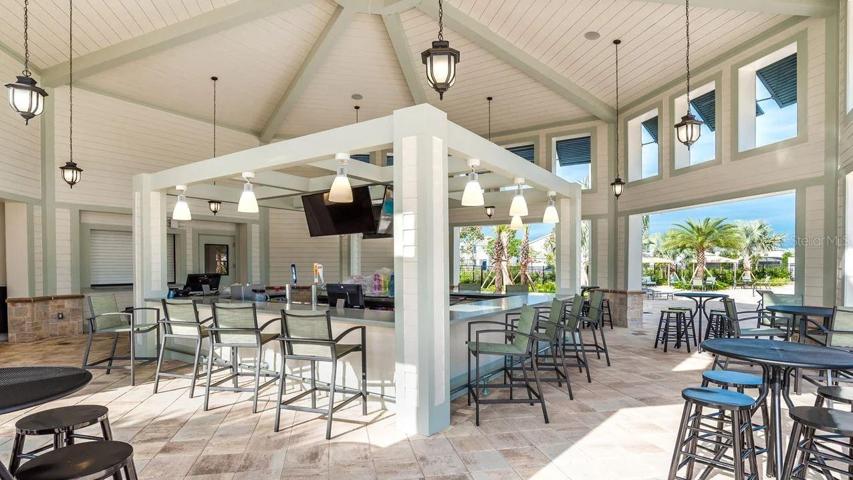 Poolside food and beverage service and canoe and kayak rentals!