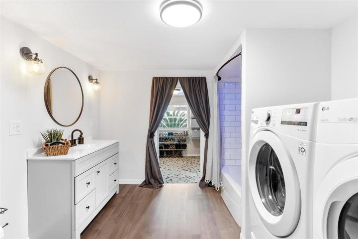 Master Bathroom and Laundry Area