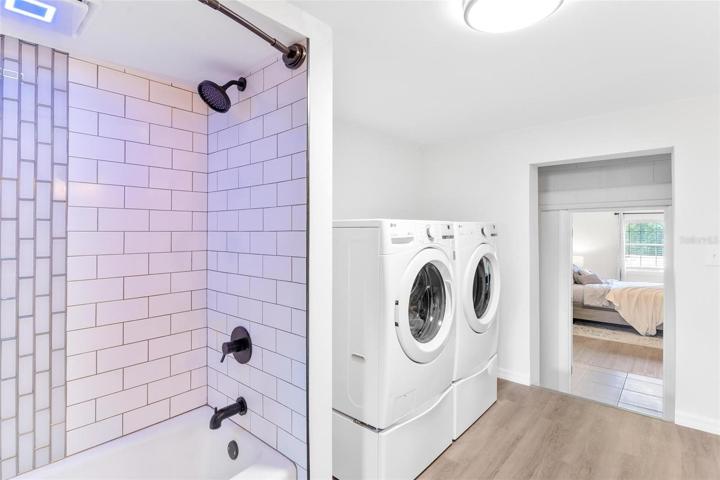 Master Bathroom and Laundry Area