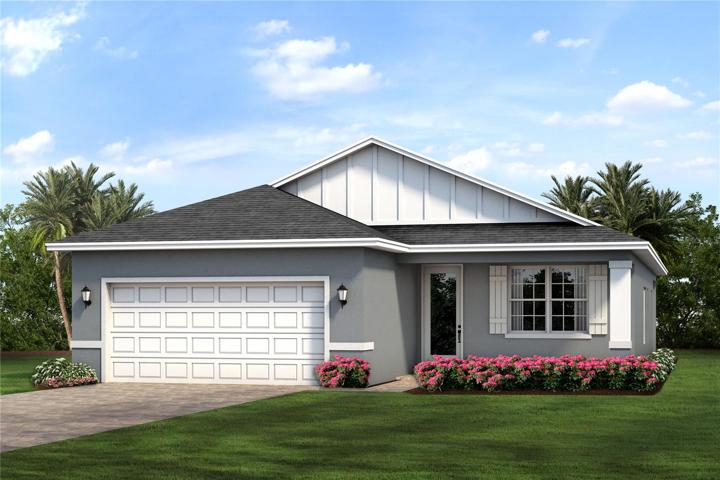 CAPTIVA ELEVATION E RENDERING Located in one of the fastest-growing areas of Charlotte County, close to white-sand Gulf of Mexico beaches, shopping, dining & entertainment, this community attracts homebuyers who want the convenience of proximity with the solitude of a new construction home. West Port’s 450 acres are designed around Charlotte County’s public Centennial Park, including a new recreational & aquatic center, giving access to outdoor/indoor activities, soccer & ballfields, a 50-meter pool, & an 18-hole disc golf course, as well as miles of sidewalks & extra-wide multimodal trails, a fishing lake & a playground. Within walking distance of the Charlotte Sports Park, the Tampa Bay Rays’ spring training home, the community is also close to the Port Charlotte Town Center, boat launches, schools & healthcare facilities, & within 20 miles of Manasota Key beaches & Downtown Wellen Park. Pictures & virtual tour are of like model and are intended for display purposes only.