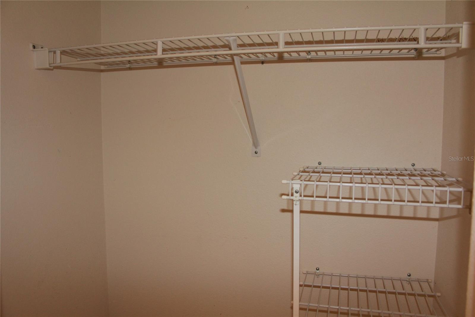 Linen closet, one of two in master bath