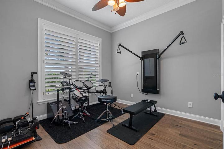 Bedroom with closet, or office/exercise room.