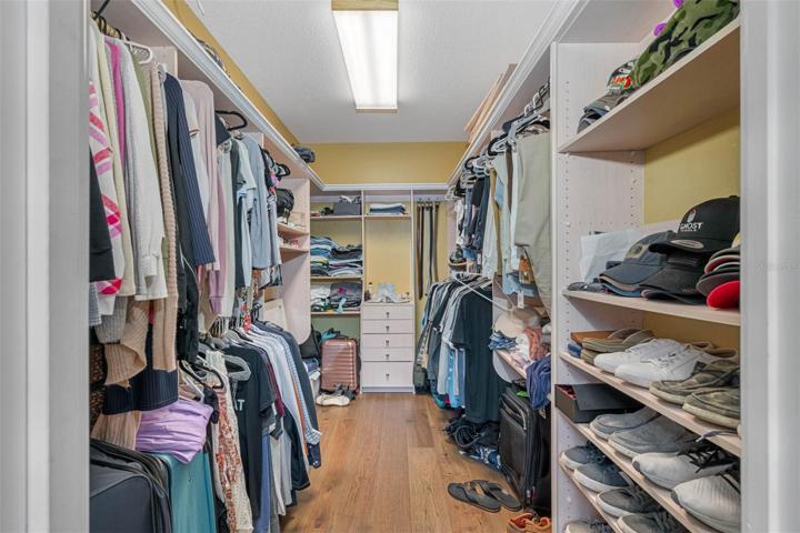 Walk-in closet.