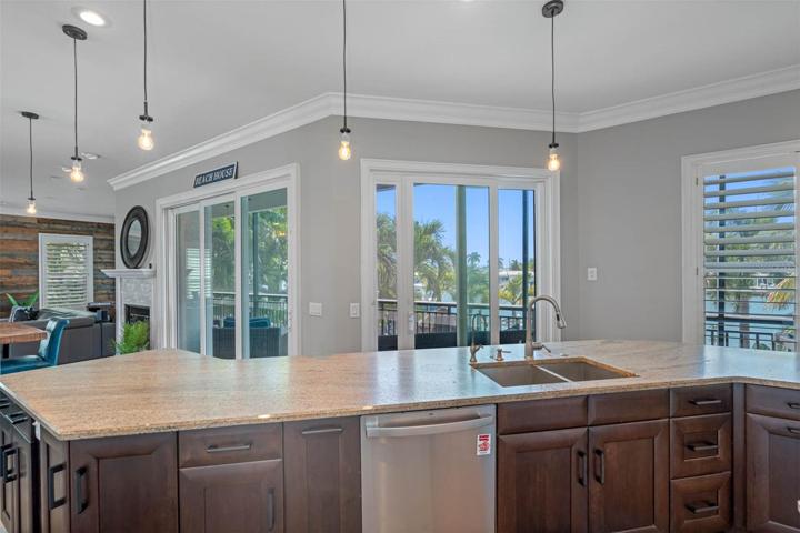 Water views from the kitchen.