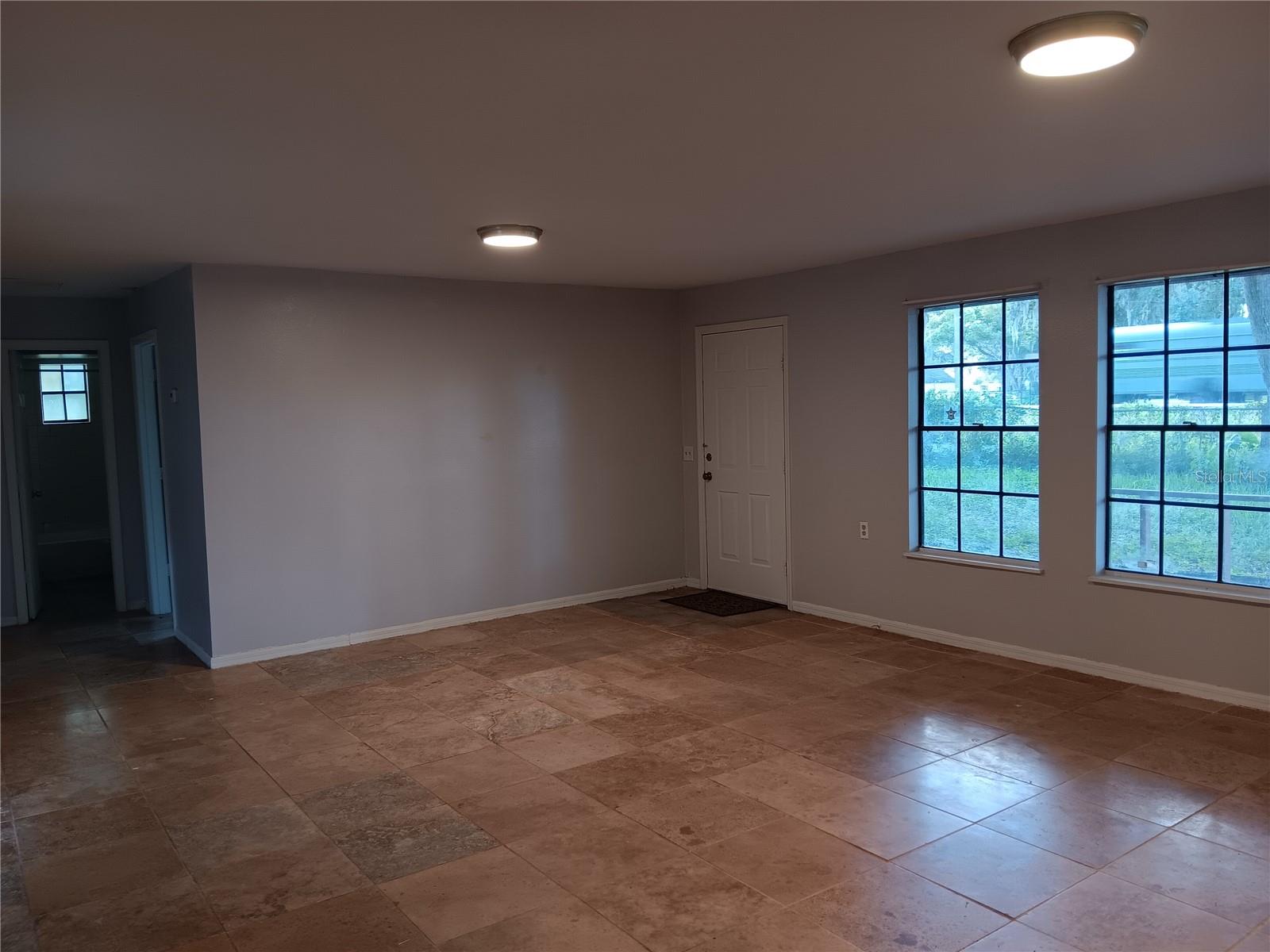 look back to the front door