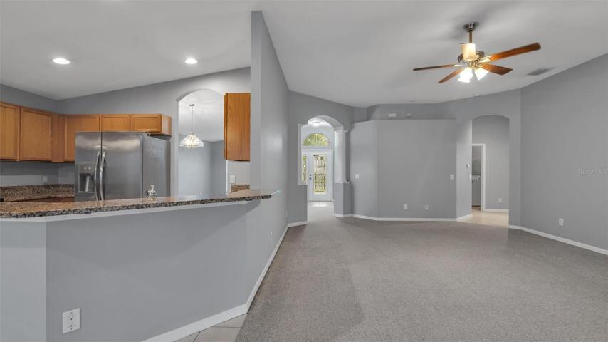 Second living room, open to the kitchen