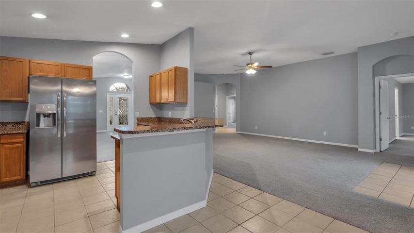 Kitchen with new stainless appliances