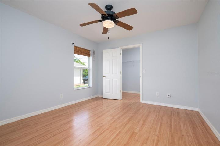 3rd bedroom with oversized walk in closet
