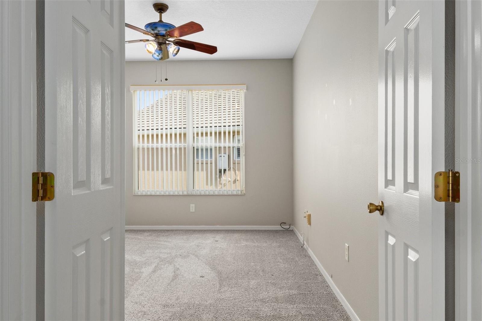 The office/study between bedrooms is perfectly located and could be a 3rd bedroom. The double doors are situated just off of the living area.