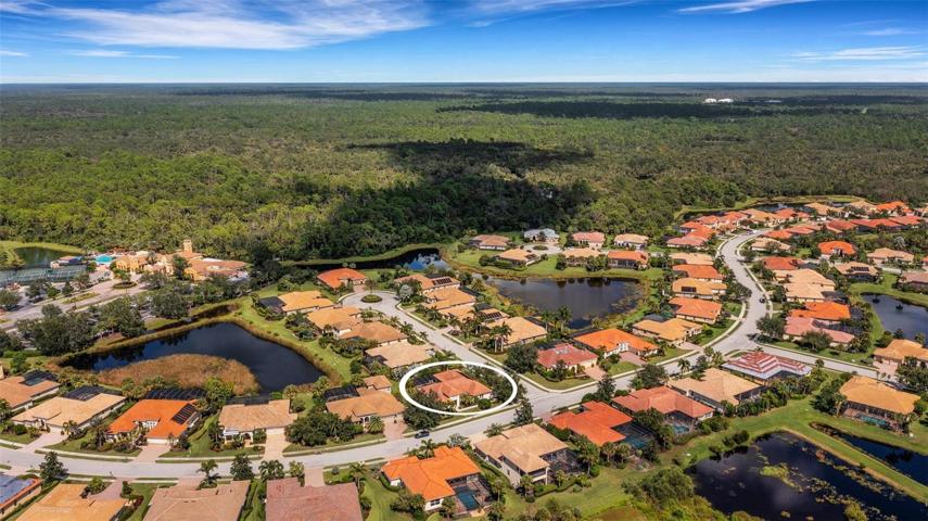 Aerial of property