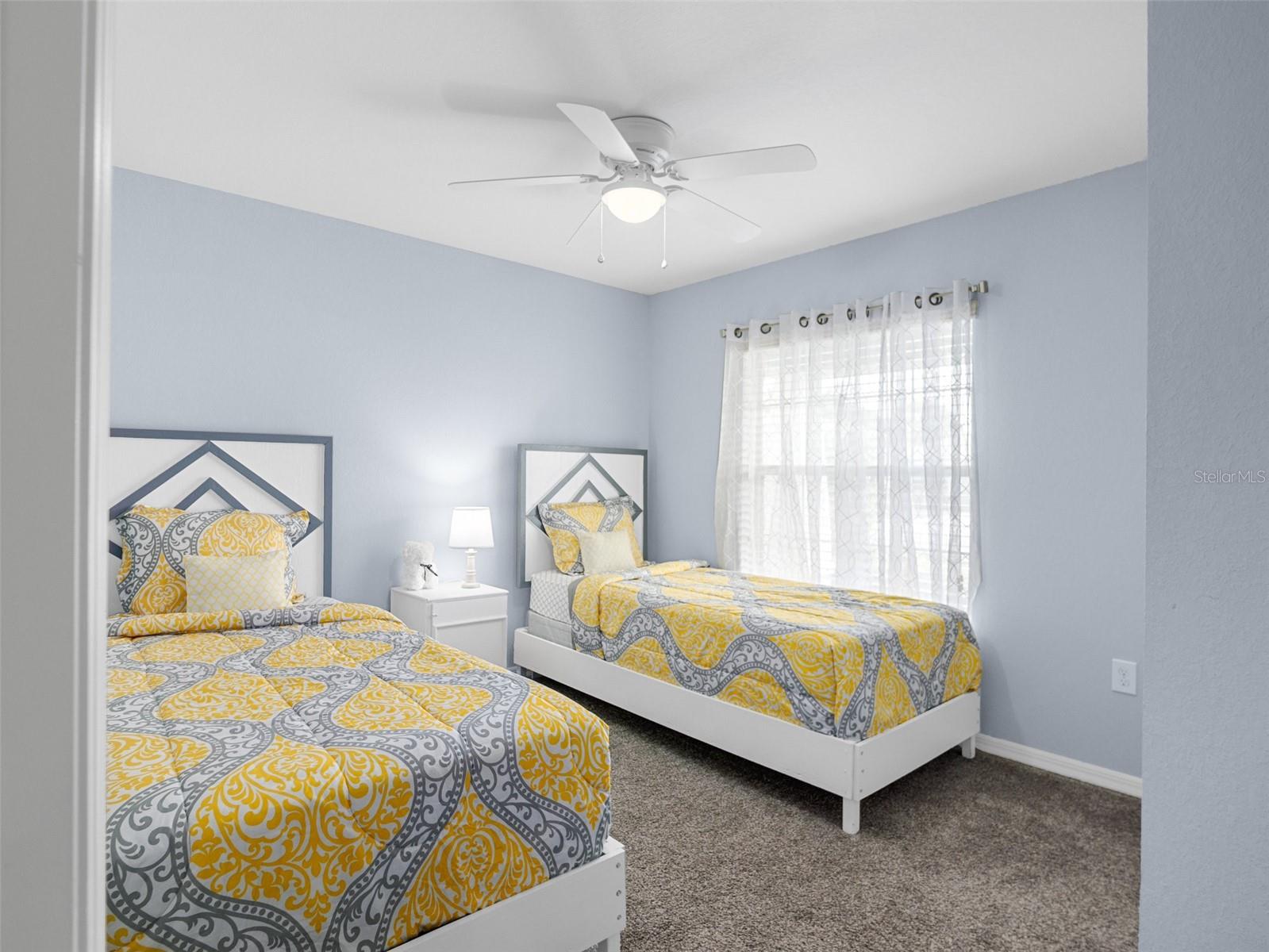 3rd Bedroom is light and bright