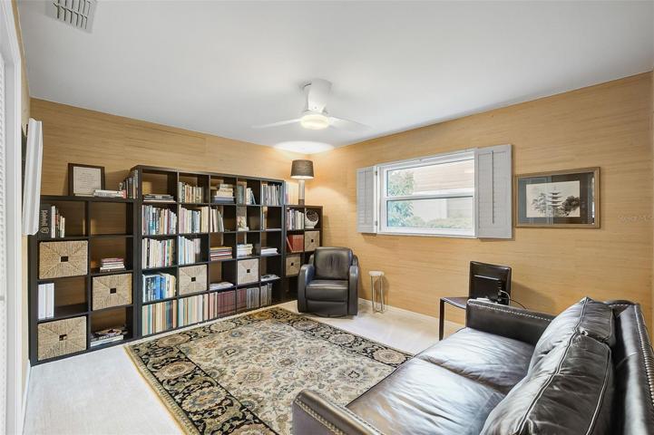 Bedroom 2, currently set up as an office