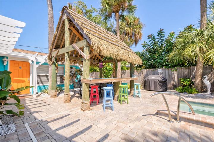 Tiki bar in front of #3