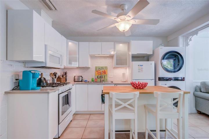 #1 fully stocked kitchen and full size washer/dryer